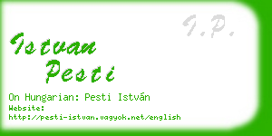 istvan pesti business card